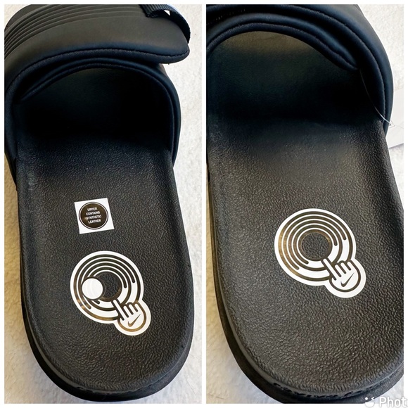 Nike NEW in BOX OffCourt Women’s Adjust Slide Black White, size 10 - Picture 5 of 16